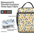 thumbnail image 2 of Police and Bear Beige Pattern Insulated Lunch Bag for Men Women,Waterproof Lunch Box for Work,Picnic or Travel,Thermal Insulation,10.63x9.06x3.54 Inches, 2 of 4