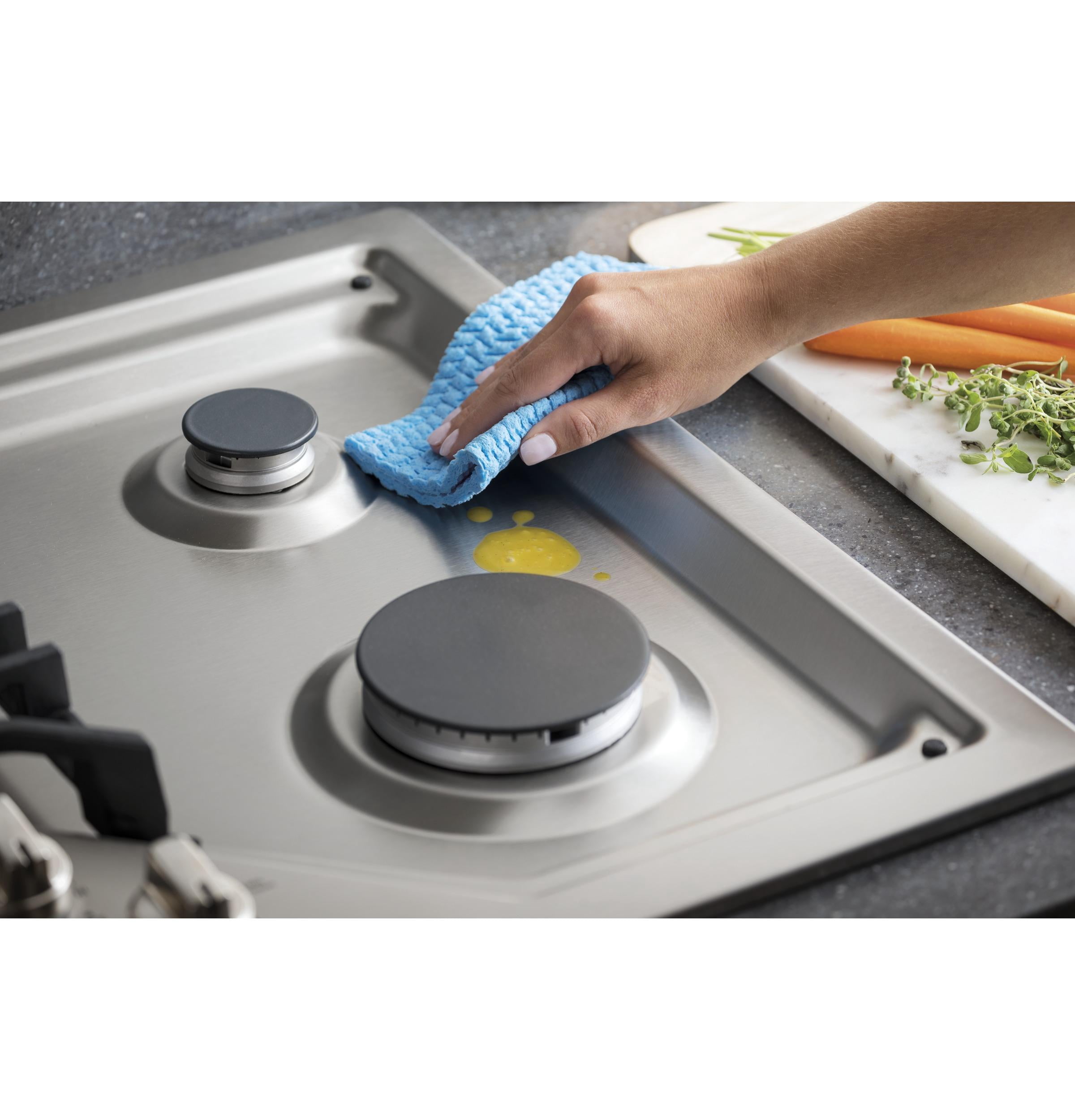 Ge Profile Pgp9036sl Profile 36" Wide 5 Burner Gas Cooktop - Stainless Steel