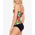 thumbnail image 3 of Ralph Lauren MIDNIGHT TROPICAL Double Strap Underwire Twist Tankini Top, US 8, 3 of 4