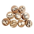 thumbnail image 2 of 6 sellos de madera para diario, tarjetas, sellos multiusos, enseñanza, memoria. Caramelo, 2 of 7