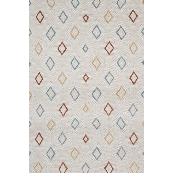 Cream Geometric Area Rugs for Living Room Washable Rugs Boho Moroccan Area Rug Soft Neutral Geometric Bohemian Carpet Distressed Indoor Rug for Bedroom Dining Room Office Foldable Nonslip Rug