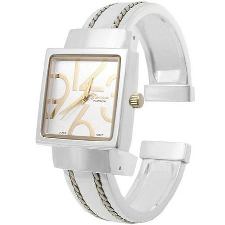 Geneva Platinum Women's Polished Square