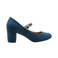 thumbnail image 1 of Where's That From Womens Araceli Extra Wide Block Heel Mary Janes, 1 of 5