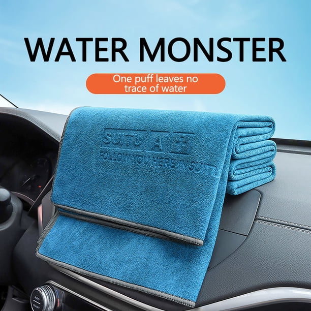 XWSHYW Toallitas Toalla de Lavado de Coches, Paño de Limpieza de Coches de Gran Tamaño, Absorbente, Especialmente Grueso, El Vidrio No Deja Rastros, Cepillo, Coche con Trapos Interiores