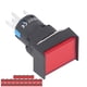 thumbnail image 4 of 25 Piezas interruptor de botón momentáneo rectángulo autoblocante con luz 220 V Ticfox BEM‑LA16‑11DS‑J 16 mm rojo, 4 of 14