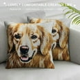 thumbnail image 3 of Nawypu  It’s Not Dog Hair It’s Golden Glitter Throw Pillow Covers, Painting Golden Retriever Gifts for Dog Lover. (Golden Retriever), 3 of 5
