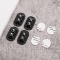 thumbnail image 2 of SPRING 8 Pcs Rouleaux Auto-Adhésifs pour Meubles Roues en Acier Inoxydable 5x 2,8 cm Rotation 360° Accessoires de Quincaillerie Maison Noir, 2 of 8
