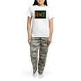 thumbnail image 4 of CafePress - Teach Peace Women's Light Pajamas - Women's Short Sleeve Print T-Shirt and Pants Light Cotton Pajama Set, 4 of 7
