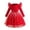 F95-Red, variant on FYDUU Christmas Dresses for Girls Long Sleeve Party Dress Sequin Starry Princess Tulle Dress Formal Party Gown for Holiday Celebrations