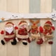 thumbnail image 3 of Juego de 4 colgantes de tela para árbol de Navidad, colgantes para árbol de Navidad: Papá Noel/muñeco de nieve/alce/oso, decoraciones navideñas, decoraciones navideñas colgantes innovadoras Rojo Verde, 3 of 5