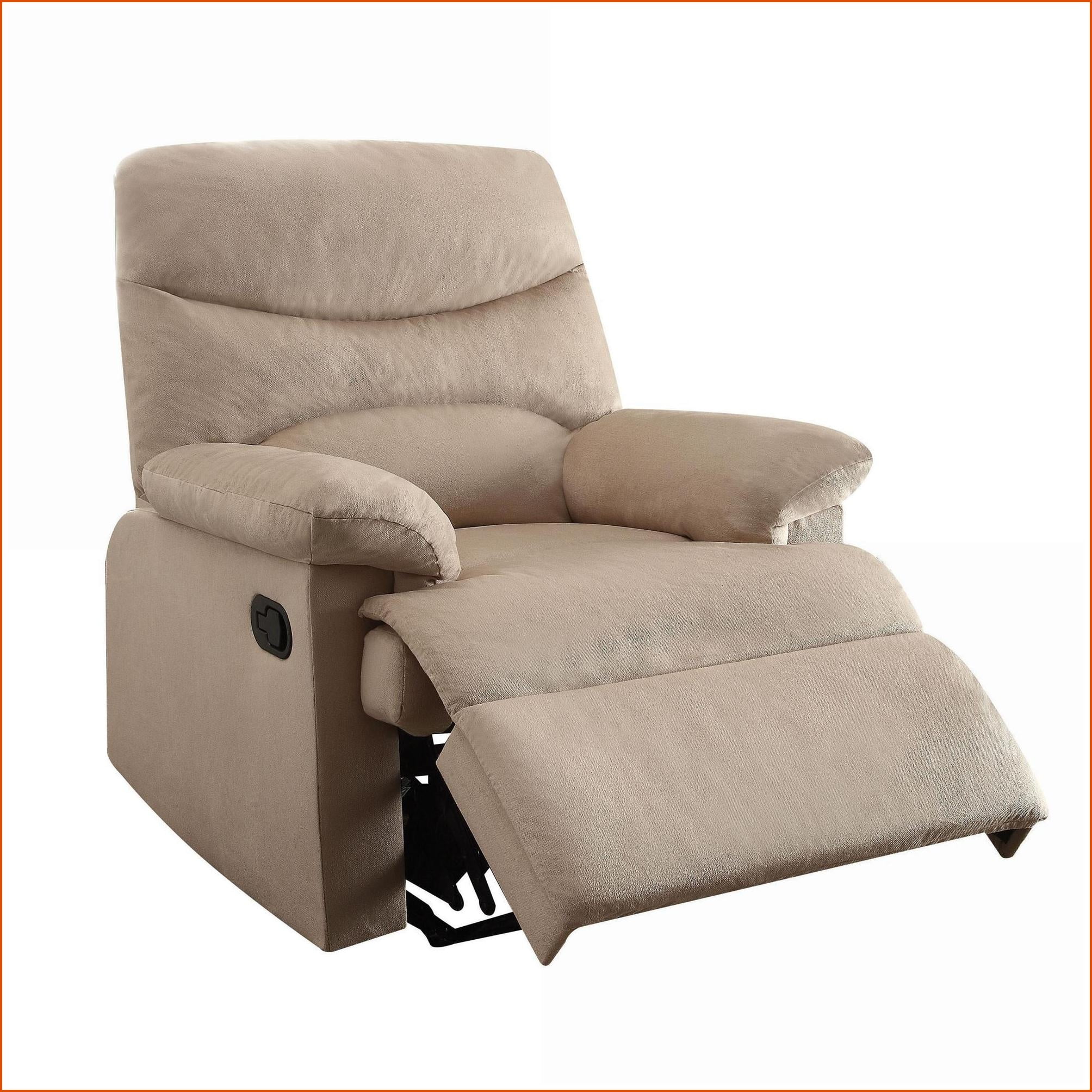 Recliner with Motion Recline & Pillow Top Arms | Fabric & Metal Frame | Beige