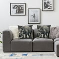 thumbnail image 2 of Decorative Pillow Cover  Pack Cases Wildlife Black Rhinoceros Throw Pillow Covers for Sofa double sided plush Pillow Case Cushion Case for Living Room Square Modern Cushion Cover for Home Deco, 2 of 7