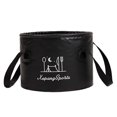 thumbnail image 1 of Collapsible Bucket Foot Bath Bucket Water Container Collapsible Sink for Outdoor 13L Black, 1 of 8