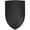 Black, variant on Armory Replicas Medieval Blank Heater Shield, 18 Gauge Steel European Knight Shield with Leather Wrapped Grip, Black Polished Shield for LARP, Reenactment, Cosplay & Display