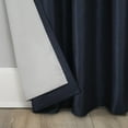 thumbnail image 6 of Sun Zero Evelina Faux Dupioni Silk Thermal Extreme 100% Blackout Back Tab Curtain Panel,50" X 84, Navy Blue, 6 of 9