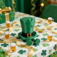 thumbnail image 5 of sdhkgrrt St. Patrick's Day Clover, St. Patrick's Day Ornament, Movable Four Leaf Clover Decor, Tabletop Display for Holiday, Green Plastic Construction, Festive Accent for Home, Office, 5 of 7