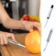 thumbnail image 1 of Cuchillo de pomelo Cortador de acero inoxidable curvado con dentados | Cuchillo de fruta de doble cara con diente de sierra | Asa cómoda | Herramienta precisa para rodajas de cítricos | Utensilio, 1 of 5