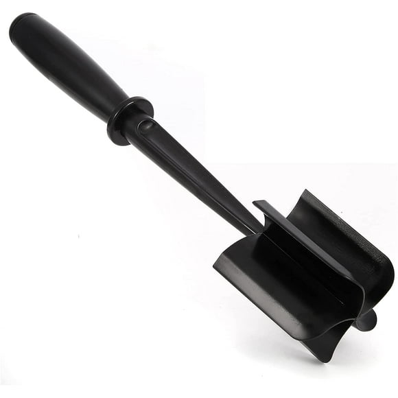 Meat Chopper Professional Meat Masher, Heat Resistant Meat Chopper Tool Non Stick Blends and Mashes Ground Nylon Beef Meat Hamburger Chopper for Kitchen - Black
