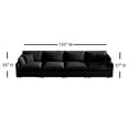 thumbnail image 2 of EPOWP Modular Sectional Sofa, Oversize Deep Seating Couch for Living Room, 4 Seat, Corduroy, Black, 2 of 6