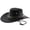 Z5-Black, variant on Western Rhinestone Cowboy Hats for Women Classic Wide Brim Fedora Hat with Belt Buckle Retro Hat Unisex Rolled up Cap