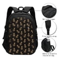 thumbnail image 3 of Fuzoiu Gold Glitter Pineapples Print USB Backpack with Charging Port,Laptop Backpack,Business Travel Durable Laptops Backpack, for School, Work, Travel & Outdoor Activities, 3 of 7
