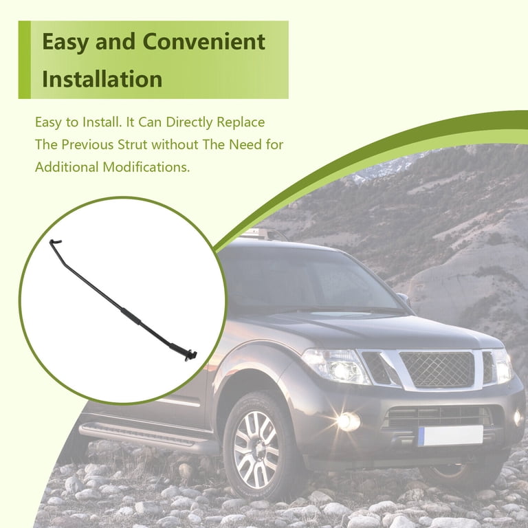 Fauful Hood Support Prop Rod 65770-9BM0B - Replacement For Nissan Frontier, Pathfinder, Xterra (2005-2020)