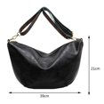 thumbnail image 3 of Bolso Bandolera Bolso bandolera de moda Bolso de hombro simple de gran capacidad para mujer para el trabajo (negro), 3 of 8