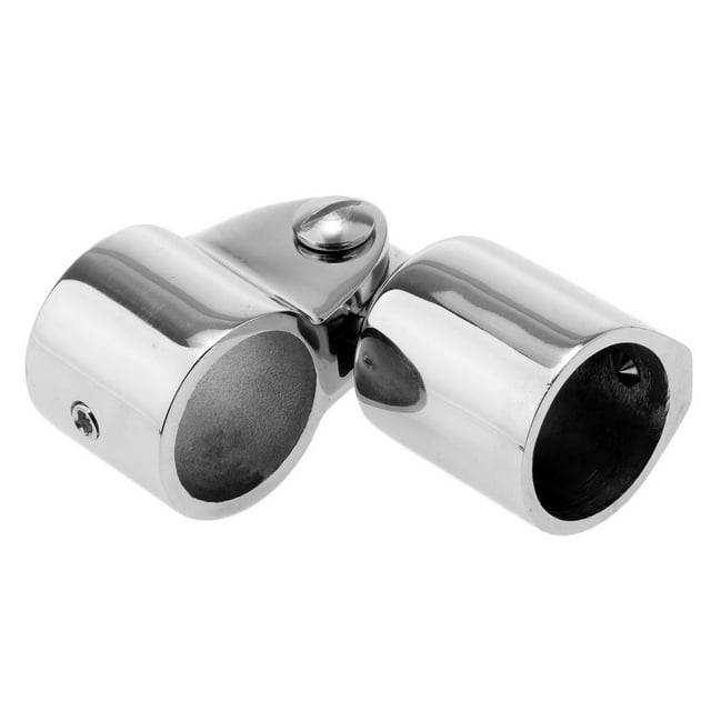 Codo de Montaje Zulema riel de mano 1 (25) mm para bote de toldo marino plata