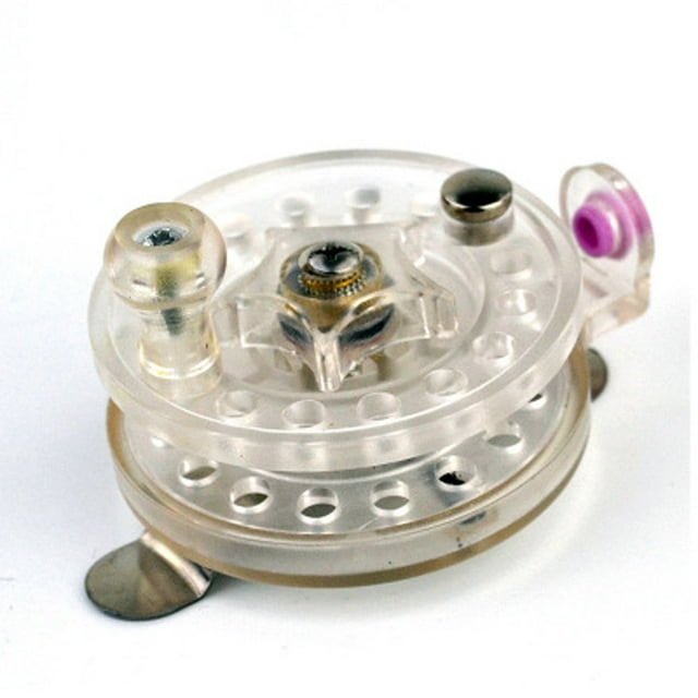 Moulinet de Pêche à la Mouche en Alliage d'Aluminium 60mm avec Design Transparent pour une Performance Fluide et de Pêche