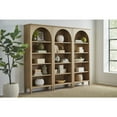 thumbnail image 5 of Modern Wood Open Bookcase Office Cabinet Fully Assembled Light Brown, 5 of 12
