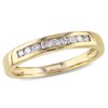 Miabella Women's 1/5 Carat T.W. Diamond Semi-Eternity Band in 10kt Yellow Gold