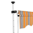 thumbnail image 4 of VidaXL 137.8" x 47.2" Multi-color Striped Manually Retractable Patio Awning, UV Resistant, 4 of 91