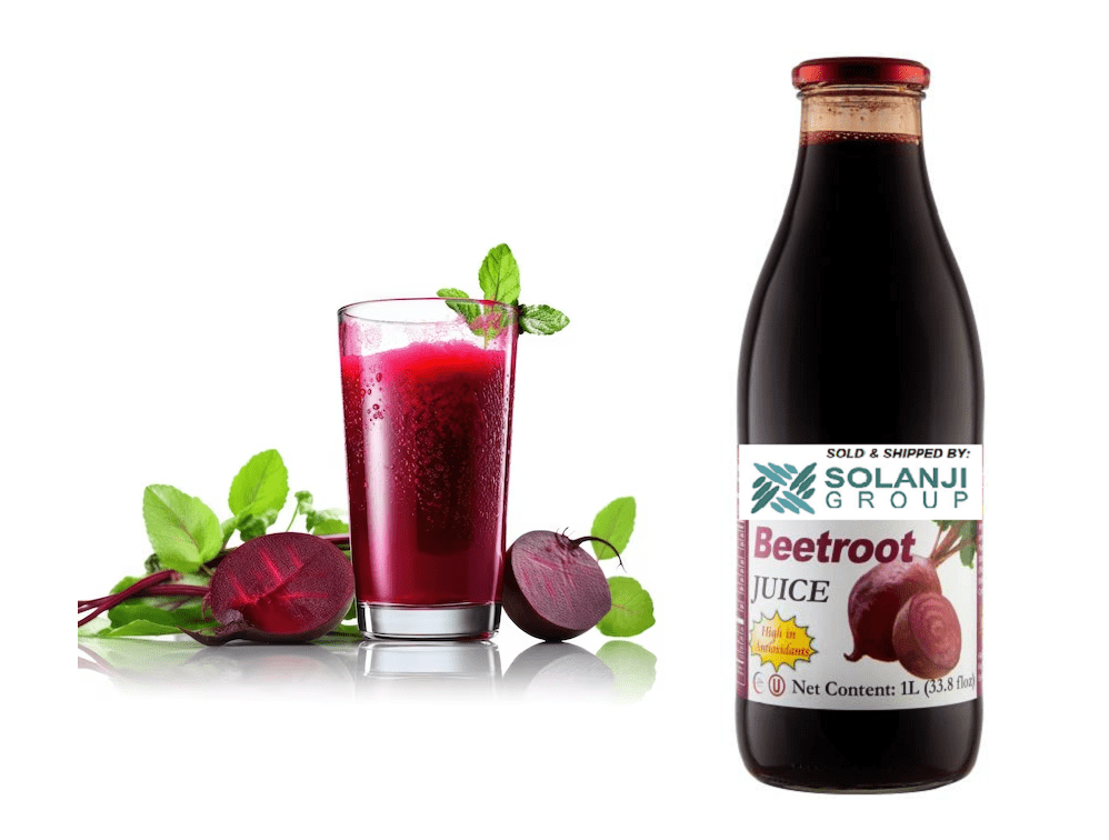 Beetroot Juice Net 33.8 fl.oz (1 Ltr.) - One (1) Glass Bottles - High in Antioxidants