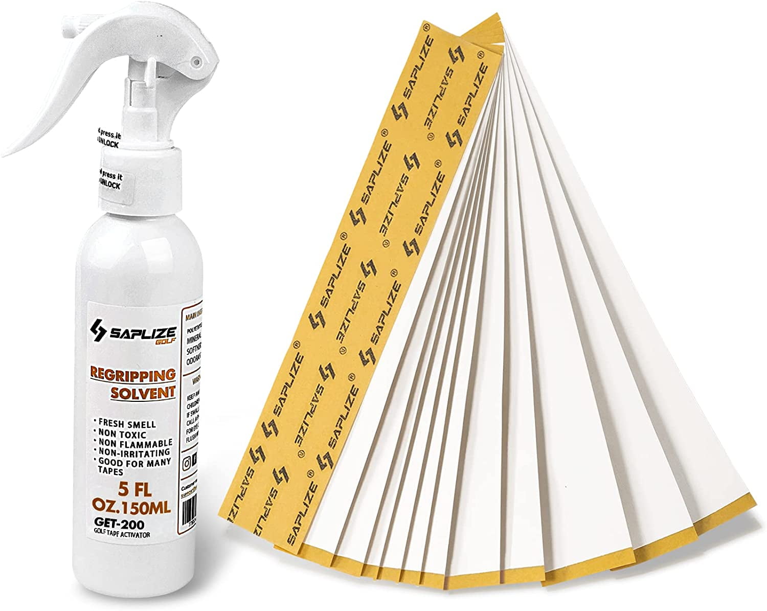 SAPLIZE Golf Grip Kits for Regripping Golf Clubs, Including 15 Paper