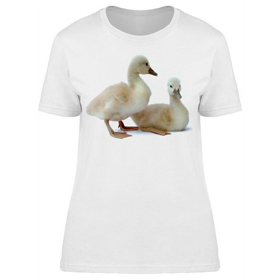 Cute Little Swan Birds T-Shirt Women -Image by Shutterstock, Female Large