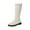 White, variant on Lovskoo 2024 Cowboy Boots for Women Knee High Leather Round Toe Stretch Large Size Solid Color Shoes Elastic Belt Buckle Knight Boots White