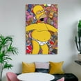 thumbnail image 6 of Simpsons Wall Hanging Painting Wall Art Canvas Paintings Posters Home Decorations 12x18inch(30x45cm), 6 of 8