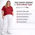 thumbnail image 6 of BILLIONHATS 24 Pack of Wholesale Womens Jogger Sweatpants, Bulk Comfy Fleece-Lined Joggers with Ribbed Cuffs for Charities & Homeless Shelter Donations, Color White, Size X-Large, 6 of 7
