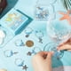 thumbnail image 3 of 1 caja de 14 dijes para bebidas, marcadores de vino, identificadores de copas de vino, bolas de cristal con motivos marinos, oceánicos, hawaianos, identificadores de vino., 3 of 9