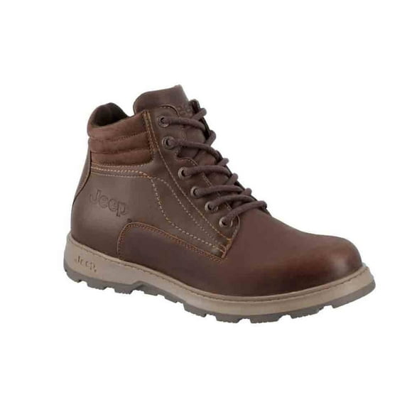 Botas Hombre Jeep Piel Casuales Cómodas Ligeras cafe 28