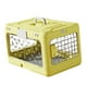 thumbnail image 5 of Jaula plegable para cachorros y gatos, jaula de viaje para aerolíneas, transpirable, reutilizable, plegable, caja de transporte para gatos, perrera Amarillo, 5 of 8