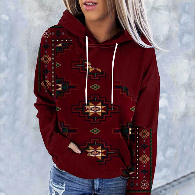 Puntoco - Blusa de manga larga con bolsillo estampado a la moda para mujer, tops casuales, sudaderas con botones Puntoco Puntoco-4105