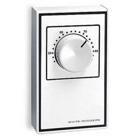 Electric Line Voltage Thermostat - White-Rodgers 1A65-641 Line Voltage Wall Mechanical Thermostat