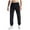2#Black, variant on Joggers Bottoms for Men Loose Fit Waffle Sweatpants Elastic Waist Gym Trousers Solid Colour Tracksuit Bottom with Pockets Casual Training Activewear Running Jogging Clothes