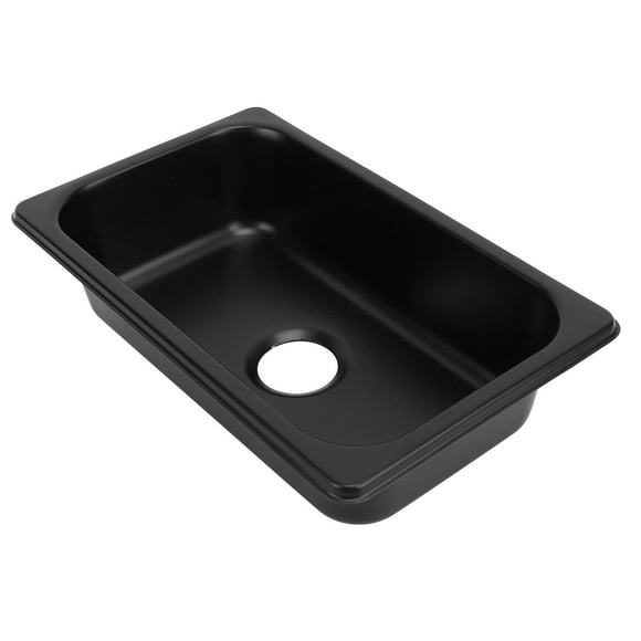 Stainless Steel Sink, Rectangular Single Bowl Kitchen Sink Hand Wash Basin with 40mm Sewer Outlet, Deep Sink for Boats Caravan Yachts