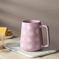 thumbnail image 3 of ThrottleT-24 oz Large Ceramic Coffee mugs, Extra Large Tea and Coffee Cups, Large Handle Coffee Mug for Office and Home, Microwave and Diahwasher Safe. (24 oz violet), 3 of 13