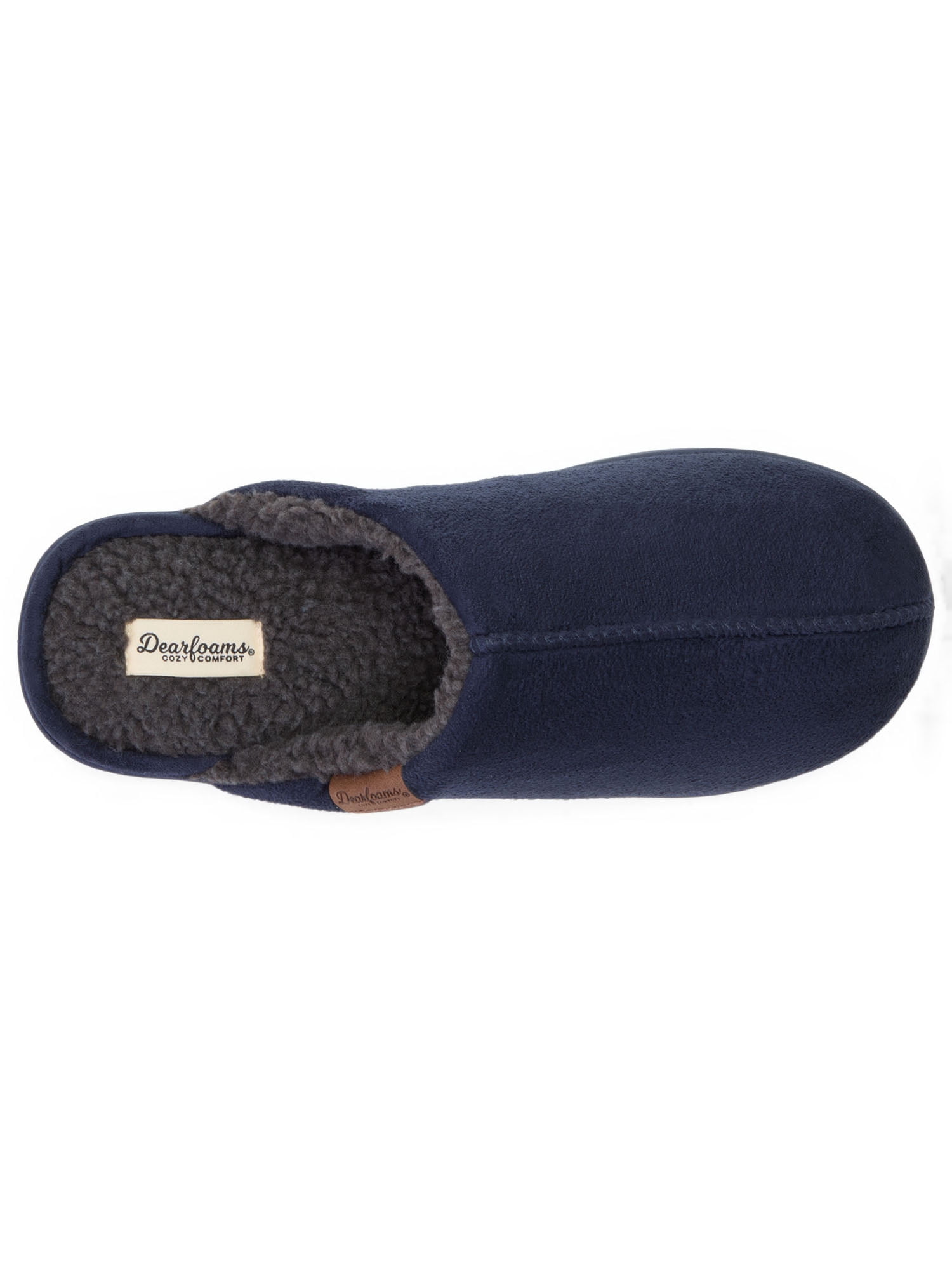 Dearfoams Cozy Comfort Men's Jeremiah Scuff Slippers Sizes 7-14