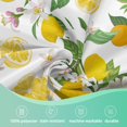 thumbnail image 4 of Lemon Round Table Cloth 60 Inch,Tropical Fruit Leaves Flowers Tablecloth Waterproof Stain Resistance Wrinkle Polyester Circle Table Cover for Home Kitchen Dining Party Camping Pinic Decor, 4 of 6