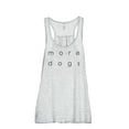 thumbnail image 1 of More Dogs Women's Fashion Sleeveless Flowy Racerback Workout Yoga Tank Top Sport Grey 2X-Large, 1 of 3