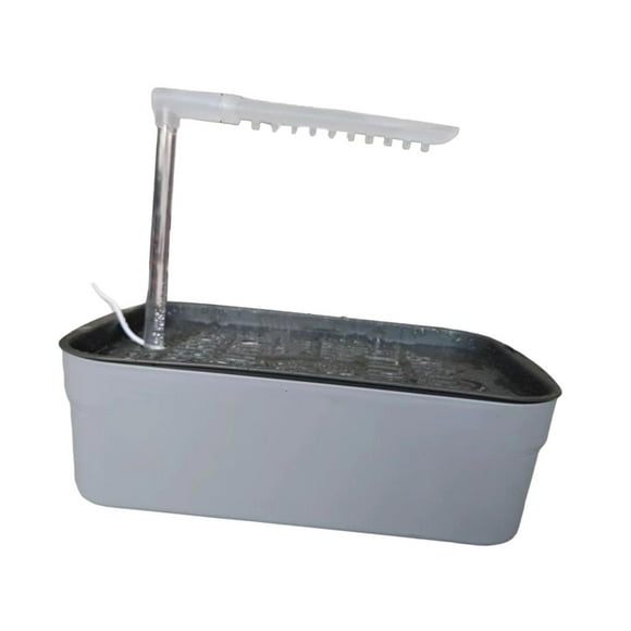 pitrice Electric Birds Bathtub Shower Reusable for Bowl African White Grey Budgerigar Water Gray 32x22x26cm